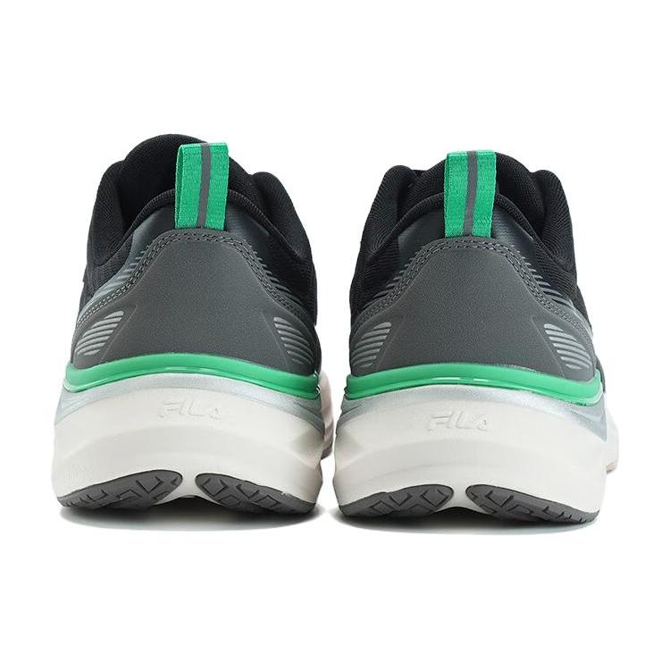 FILA Vola Evo Textile, Synthetic Leather Breathable And Lightweight Low top Running Shoes Men's Caviar Gray A12M331116FCV