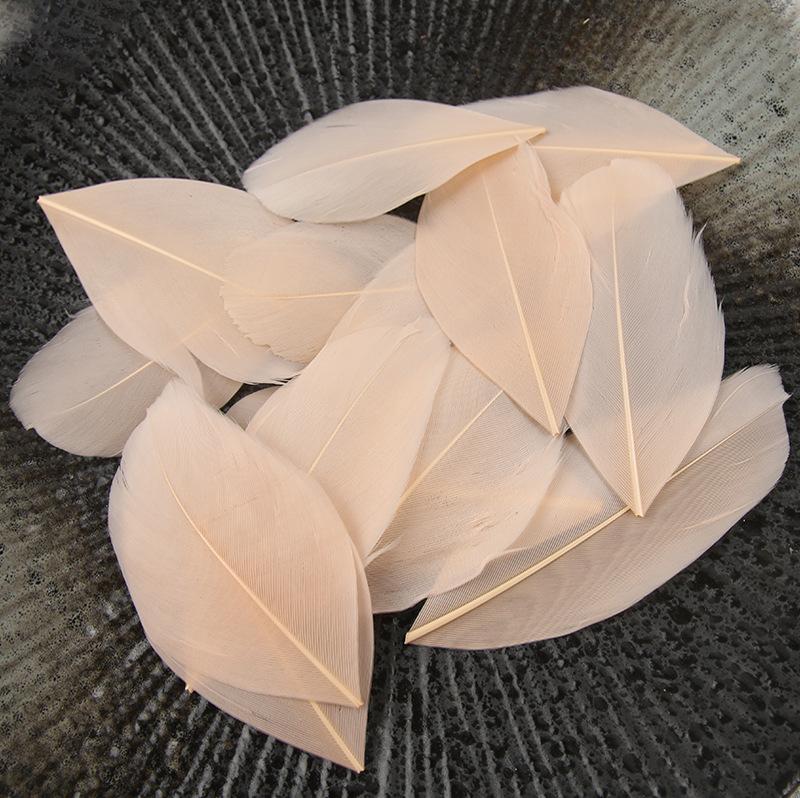 50Pcs26 Color Diy Jewelry Accessories Feather Color Floating Head Feather Goose Feather Craft Decorative Material