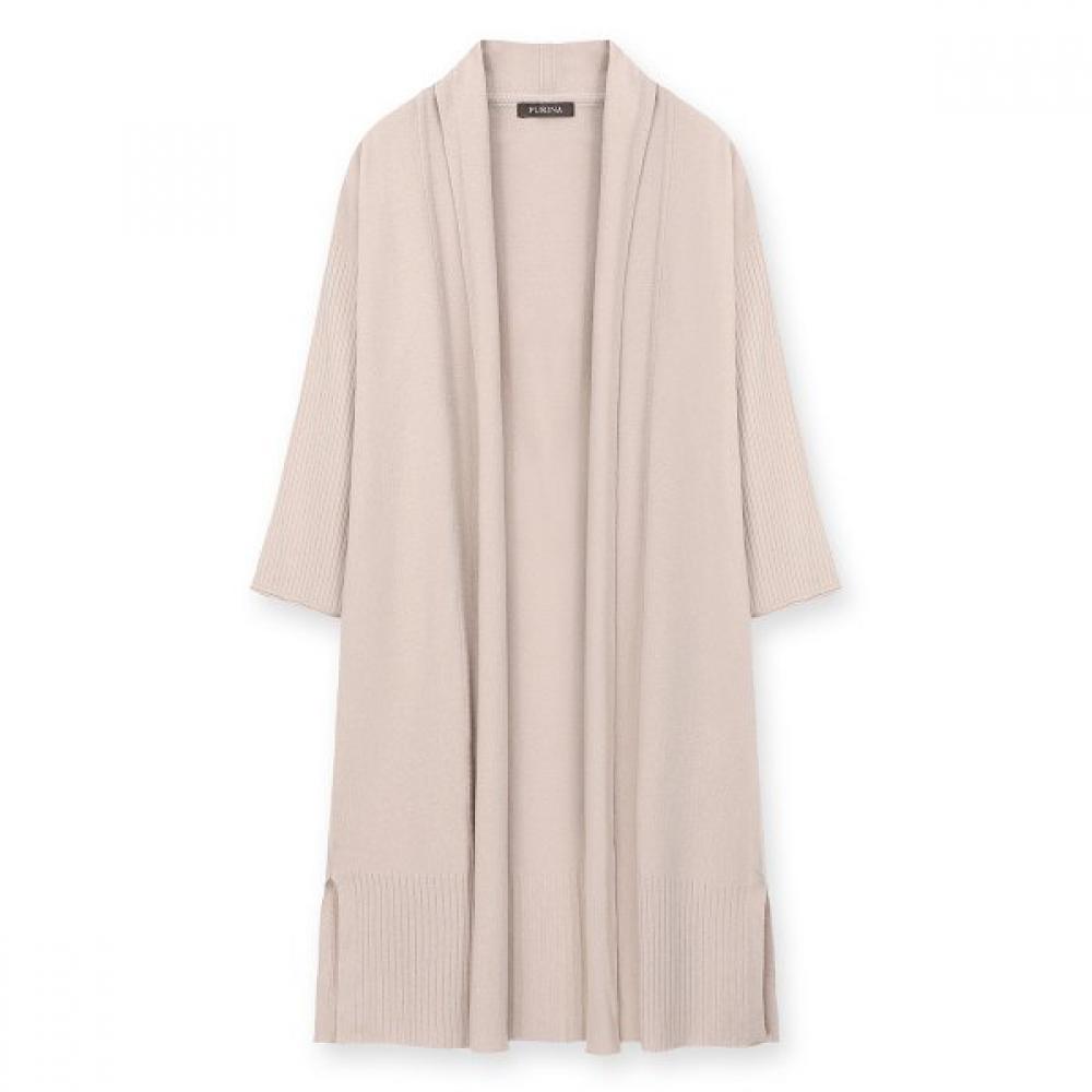 Furina Cashmere Extra Fine Wool Long Cardigan beige (BE)/FREE