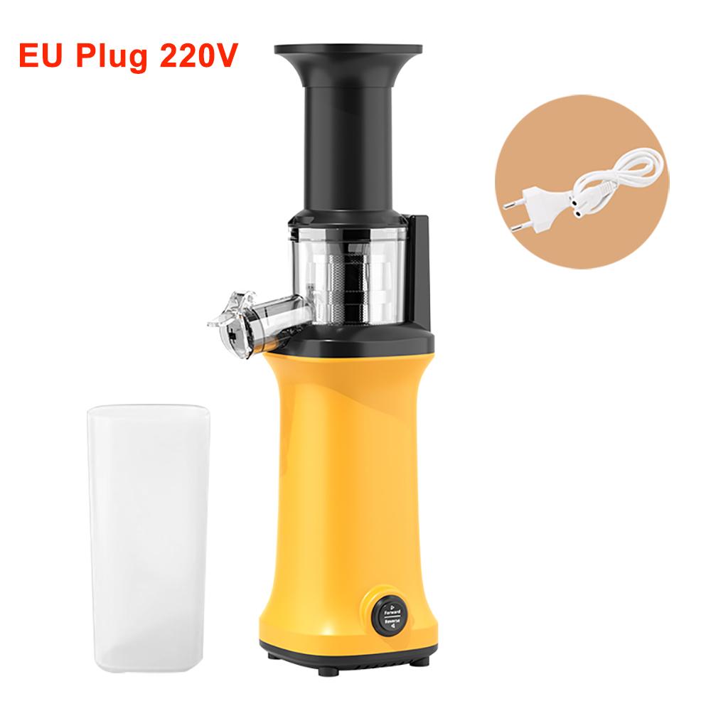 

Портативная медленная соковыжималка для фруктов и овощей, соковыжималка холодного отжима со щеткой, мини-электрическая соковыжималка