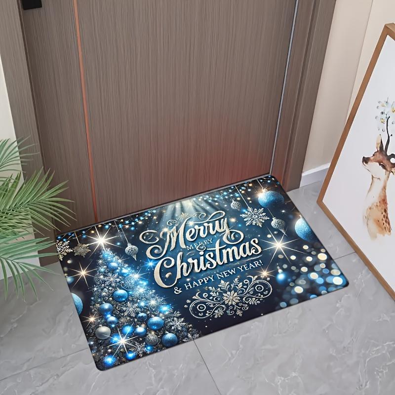 Christmas Carpet Soft Doormat Christmas Tree Romantic Floor Mat Living Room Carpet Rug For Bedroom Welcome Mat Outdoor
