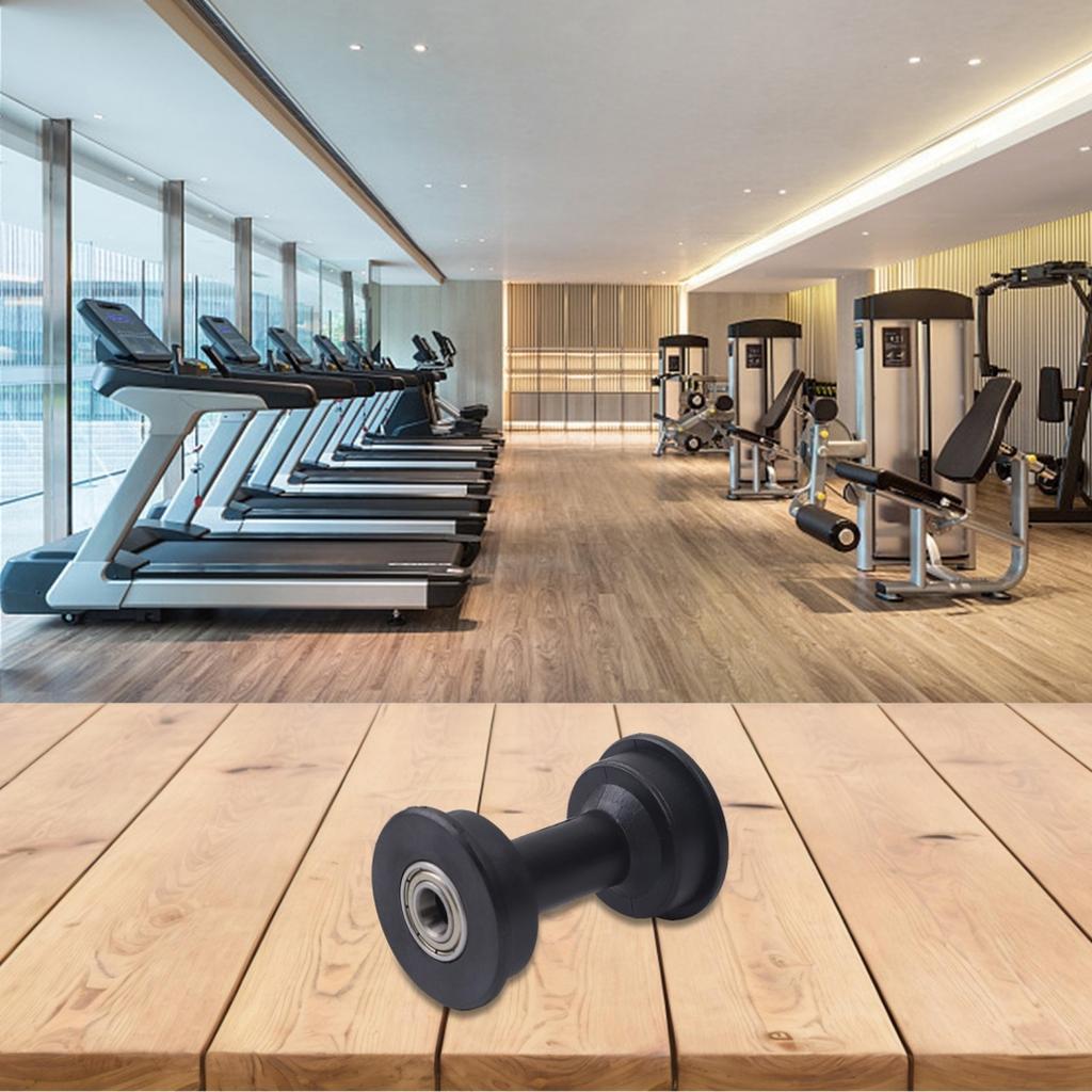 Plastic Rowing Machine Seat Roller for Fitness Equipment Replacement