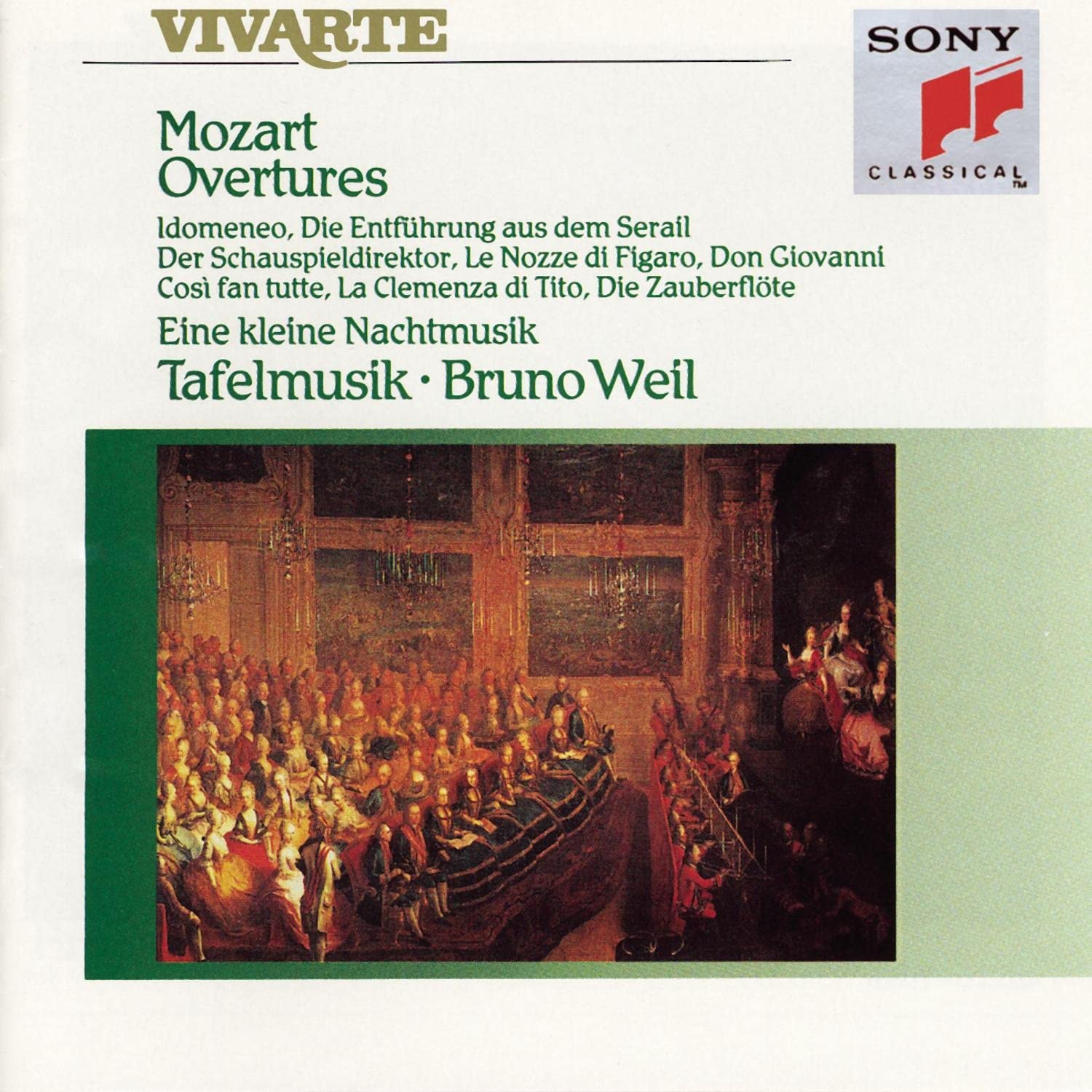 

CD MOZART, WEIL; TAFELMUSIK - Overtures & Serenades Non Japan Classical Used