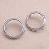 Auto Repair Parts 2Pcs Silver Front Fog Lamp Cover Frame Bezel Ring Fit for Toyota Highlander 2004 2005 2006 2007 Easy To Replace