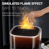 Digital Display Simulation Flame Humidifier Large Capacity Home Mist Diffuser, EU Plug