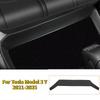 For Tesla Model Y Model 3 Highland Rear Seat Lower Protective Mat Leather Full Surround Seat Anti-Dirty Kick Pad Car Accessories