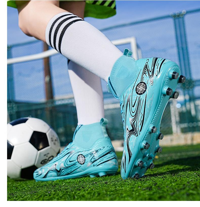 Soccer Shoes for Kids Youth Long Spike Broken Spike Sports Sneakers for Students Low Top Training Soccer Shoes