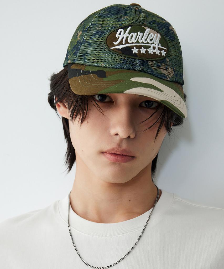 HARLEY-DAVIDSON COLLECTIONS® [Wla] Military Mesh Cap_Khaki Hh16181002