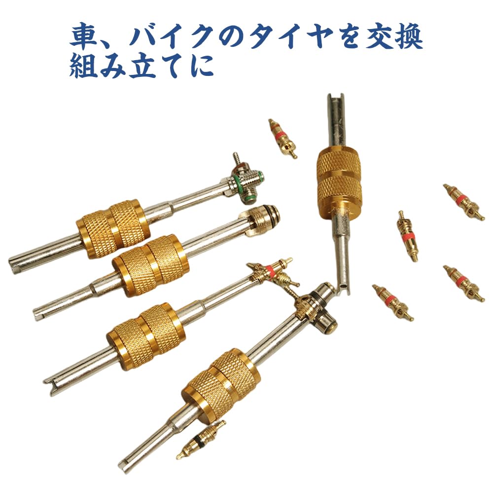 LOYELEY Tire Valve Core 33 Piece Set Bug Wheel Screwdriver Durable Conversion Adapter Removal Air Valve Wrench Car Bicycle Tire Repair Tool Tire