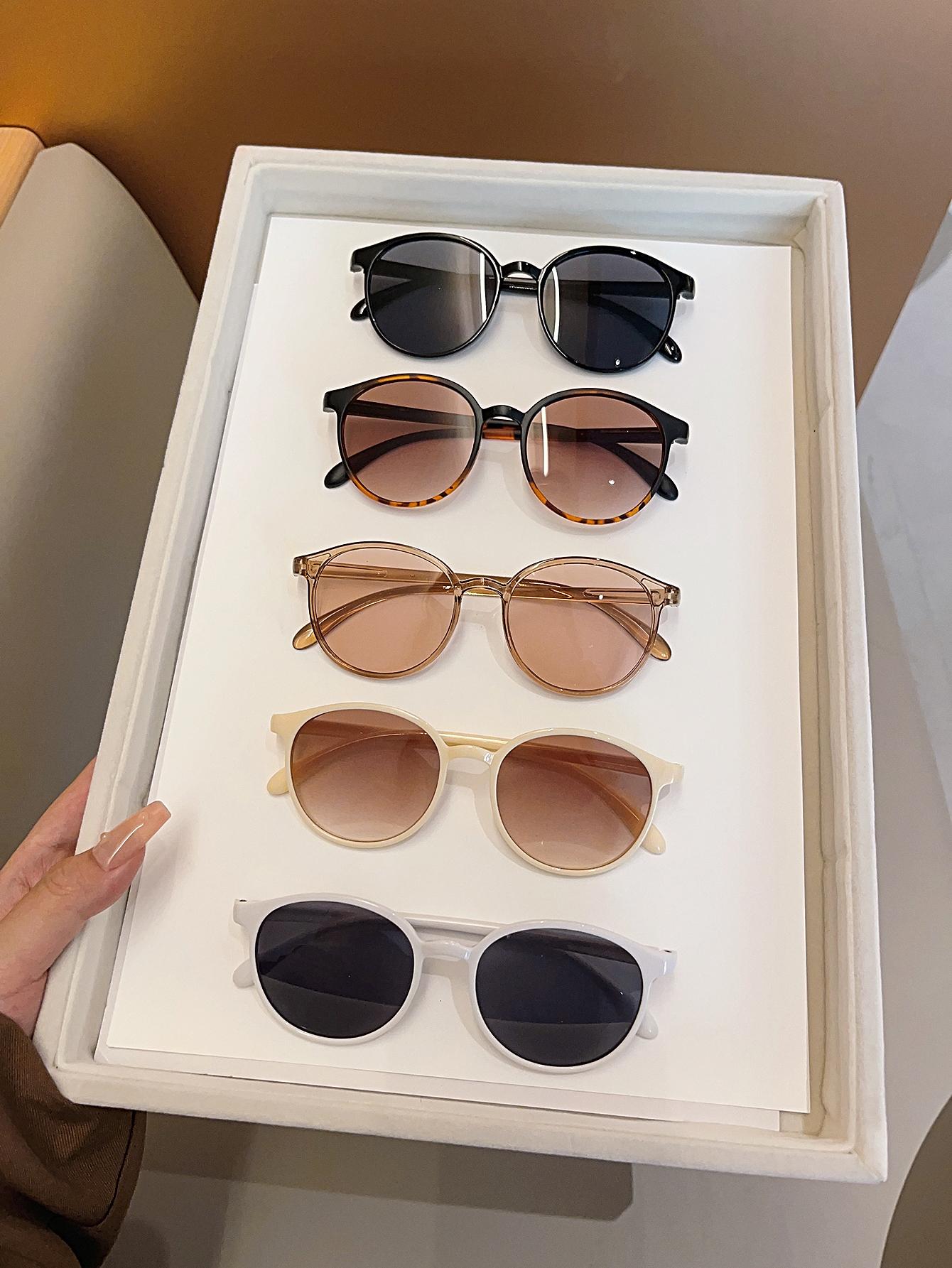 

5Pcs Fashionable Oval Series Glasses Set, Fashionable Glasses for Men and Women, Suitable for Holiday Party Outdoor Decoration