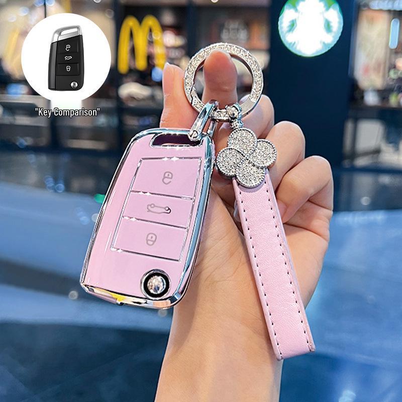 Volkswagen Passat Key Cover for 2017/18 Models - Dedicated SAIC Passat Car Key Shell with Buckle