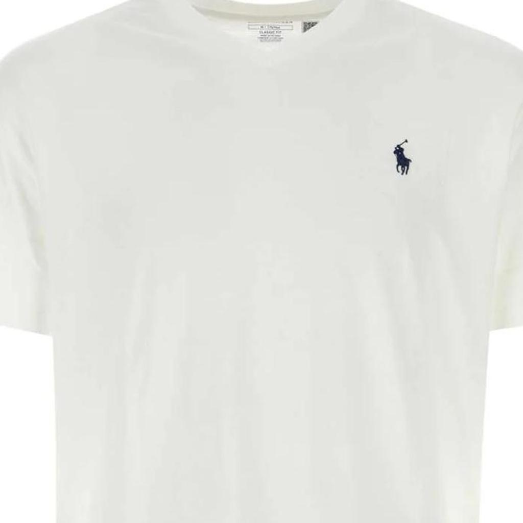 Polo Ralph Lauren Ss23 Solid Logo Embroidered Polo Shirt Men Tops White 710708261-005