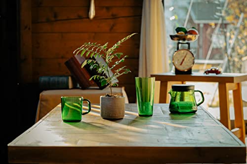 CAPTAIN STAG Coffee Coffee Server 470ml with Lid and Scale KOKAGE/Green CS Forest Cafe Made In Japan UW-3562