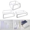 Square Embroidery Clip Hoop Double Layer Stitching Clip Hoop Stitching Clip Frame Embroidery Display Frame for Stitching