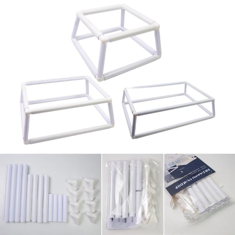 Square Embroidery Clip Hoop Double Layer Stitching Clip Hoop Stitching Clip Frame Embroidery Display Frame for Stitching