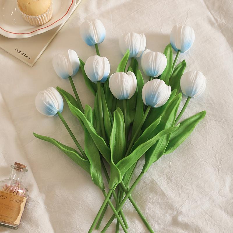 5/10Pcs Tulip Artificial Flowers Bouquet 33cm Fake Flowers for Home Room Decor Garden Wedding Decoration Vase Flower Arrangement