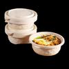 Eco-Friendly 600ml Corn Starch Round Bowl with Lid