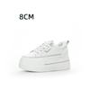 Fashion 8.5cm Genuine Leather Women Autumn Hidden Heels Ladies Chunky Sneakers Thick Soled Spring Platform Wedge Summer Fashion Shoes