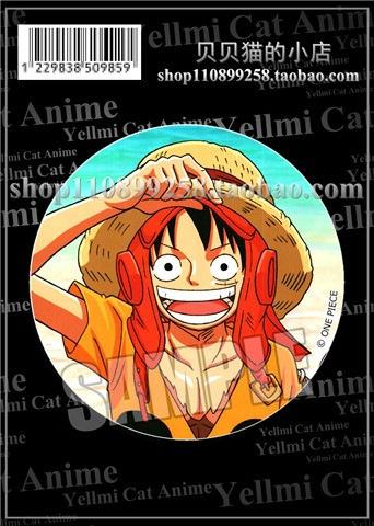 One Piece Anime Anstecker Luffy Zoro Chopper Zubehör Anstecknadel Schlüsselanhänger Spiegel Cosplay Merchandise Piratenkönig Manga Sammlung Geschenk