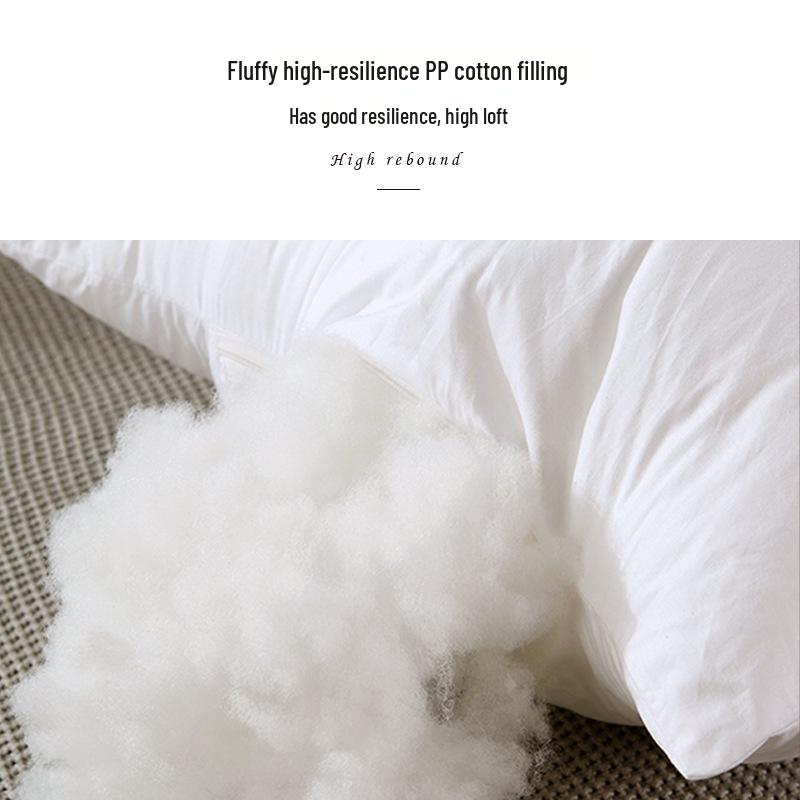 PP Cotton Brushed Cloth Pillow Core - Slow Rebound Feather Silk Non-Woven Square Cotton Pillow Pair.