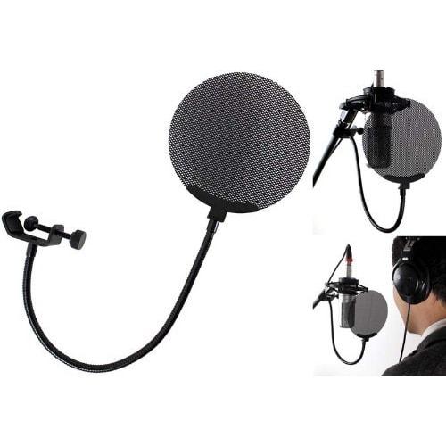 Dicon Audio DCP-2 Metal Round Pop Filter, Black