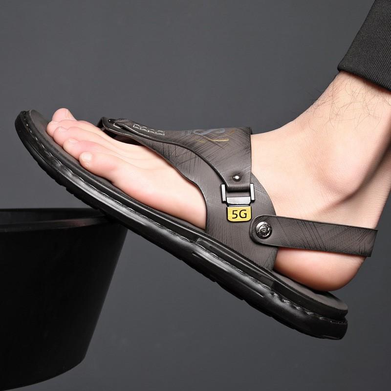 Men's sandals wholesale summer non-slip beach shoes men's  trade large size new flip-flops leisure outside to wear sandals D250