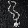 New Arrived Hip Hop Shark Pendant Necklace With 13mm Iced Out Rhinestone Miami Cuban Chain Necklaces Fashion Party Jewelry Gifts