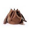Fashionable Lady Crossbody Bag With Tassel In Trendy Bucket Design