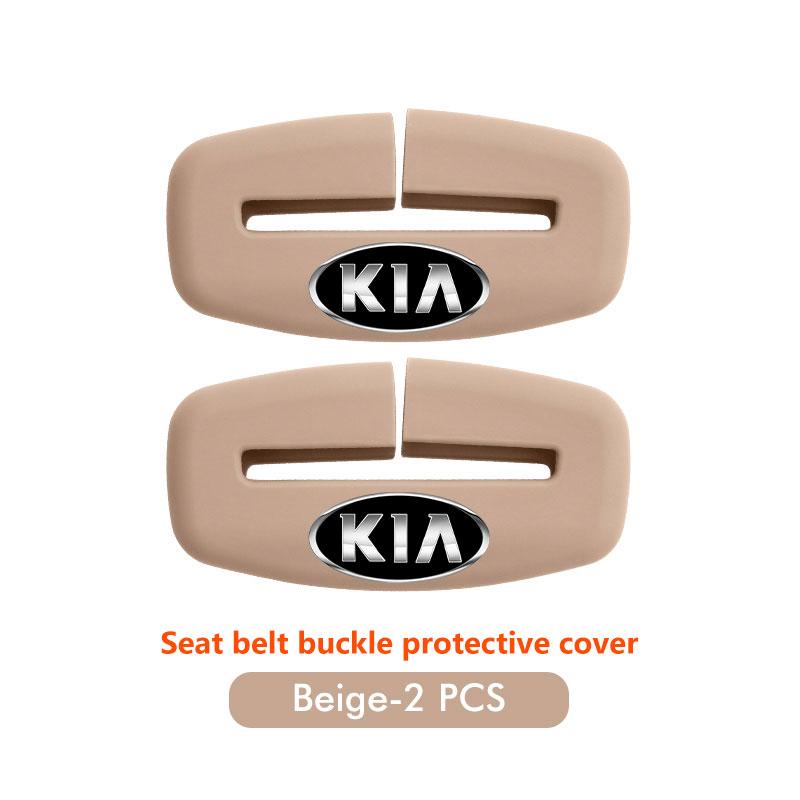 RVGH1 Car Seat Belt Protection Silicone Buckle Clip Cover For KIA Cerato Proceed Venga Stonic Picanto Sorento Stinger