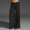Pantalones de Mujer Color Sólido Pierna Ancha Verano Vintage Rectos Pantalones Streetwear