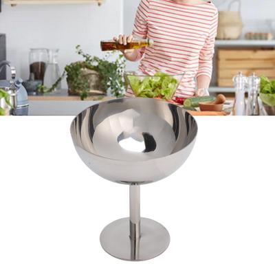 Footed Ice Cream Bowl Dishwasher Safe 304 Stainless Steel Footed Dessert Cup for Cocktail Salad Fruit