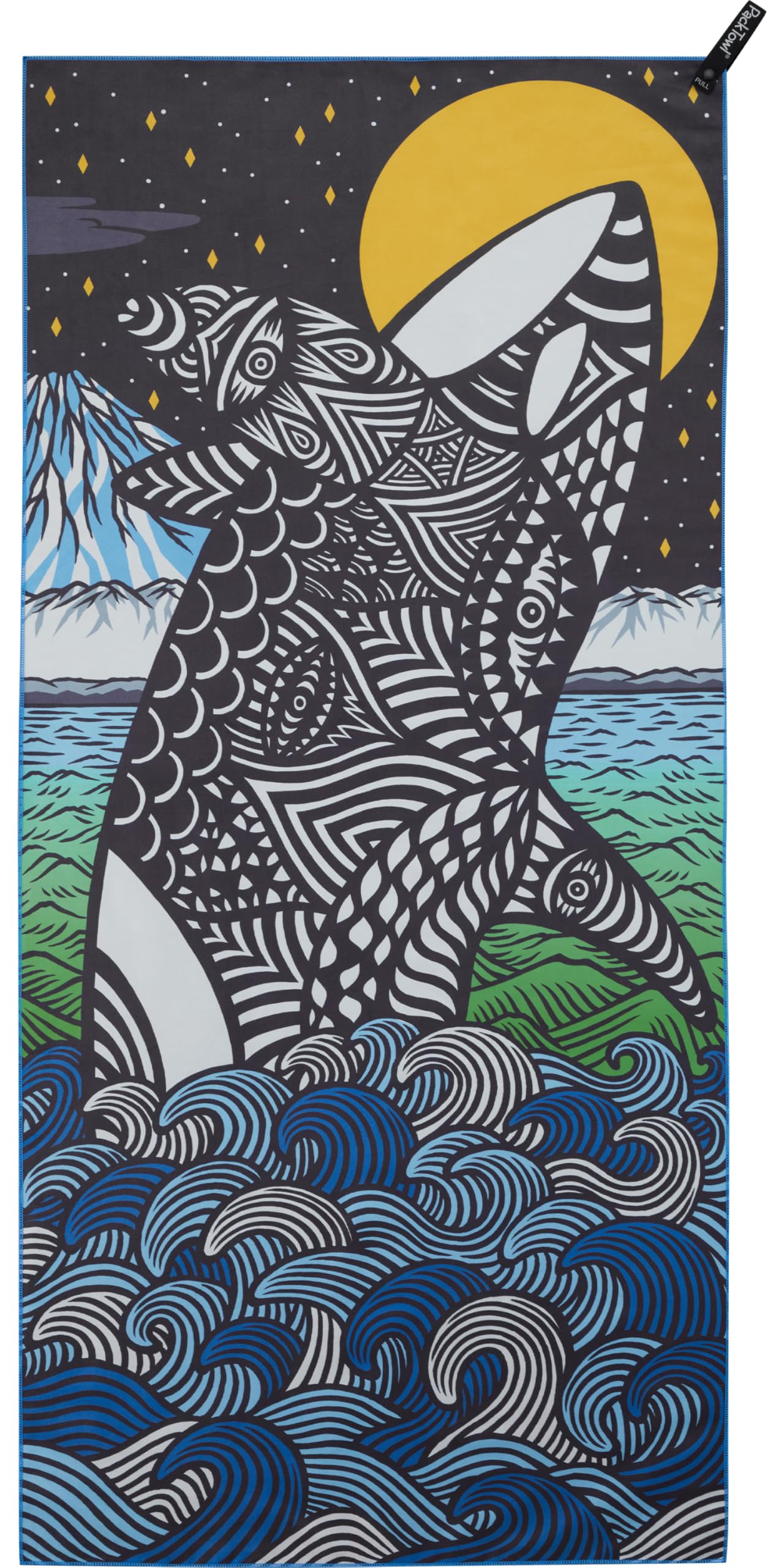 

Packtowl Bath Towel Personal Orca BODY 29190 (Artist Series)