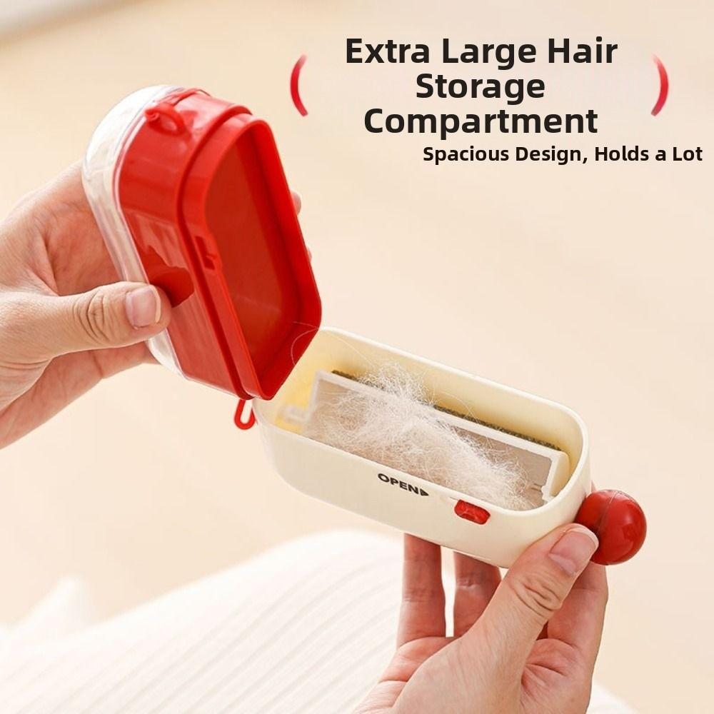 Reusable 2 in 1 Lint Roller Strong Adhesive with Hair Container Dust Removal Brush Suction Fluff Dust-proof Cover