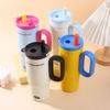 1Pcs 750Ml Large Capacity Coffee Cup Portable Water Cup With Straw 316 Stainless Steel Insulated Cup Cold &  Retention