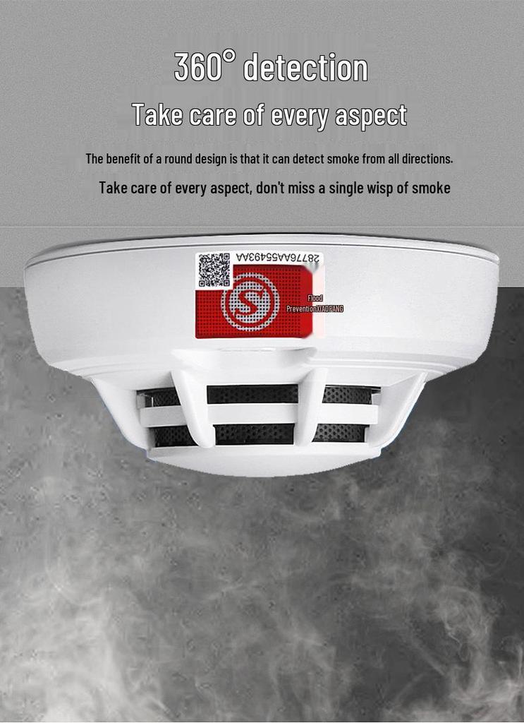 Smart Wireless Smoke Detector for Commercial and Household Use - 3C Fire Sensing System