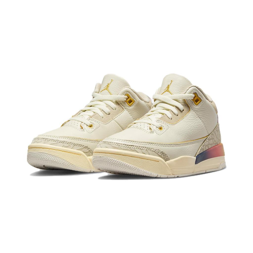 J. Balvin Air Jordan 3 Retro PreSchool 'Medellín Sunset' (Unisex) Mehrfarbige Kinder-Basketballschuhe FN0346 901