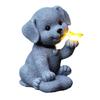 Dog Figurine Butterfly Dog Solar Garden Statue for Patio Balcony Yard Lawn Garden Light Housewarming Gift for Garden