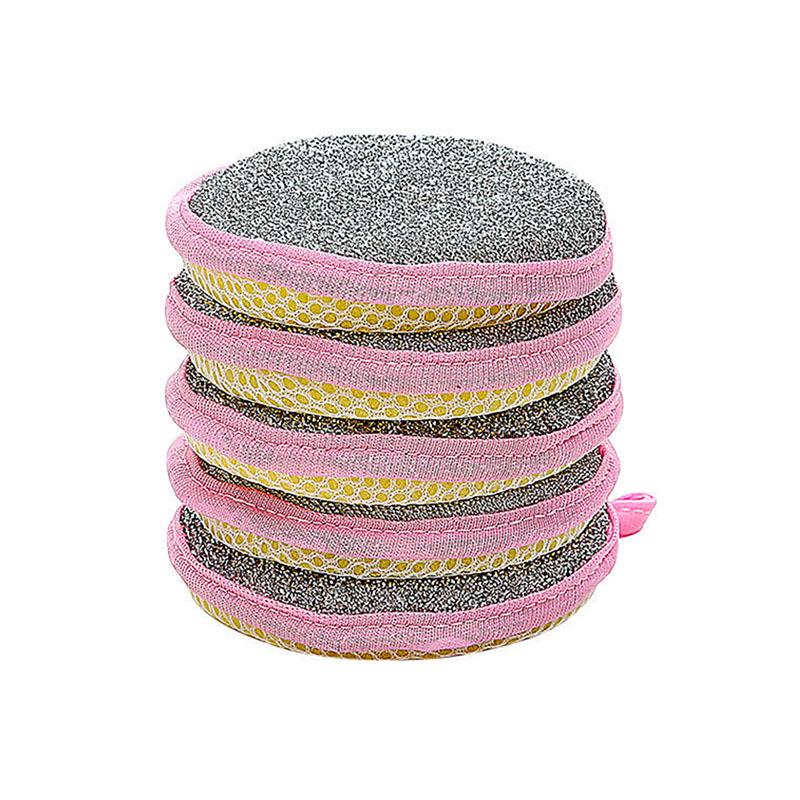 Yuanbao Double-Sided Kitchen Sponge Cloth: Absorbent Dishwashing Pad for Stains & Oil.