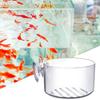 Acryl Wasserpflanzenbecher Aquarium Fischbecken Glas Pflanztopf mit Saugnapf Halter Fischbecken Dekorationen zur Kultivierung Hydroponisch