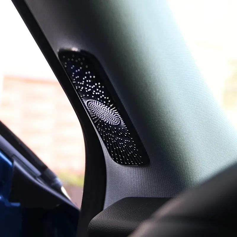 For Lincoln Corsair   Interior Speaker Cover Car Side Door Stereo Audio Sound Frame Decoration Sticker Car Accessories