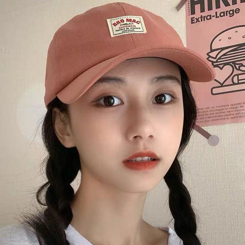 Men and Women General Baseball Cap Soft Top Baseball Cap Sun Hat Cloth Label Letter Duck Tongue Cap