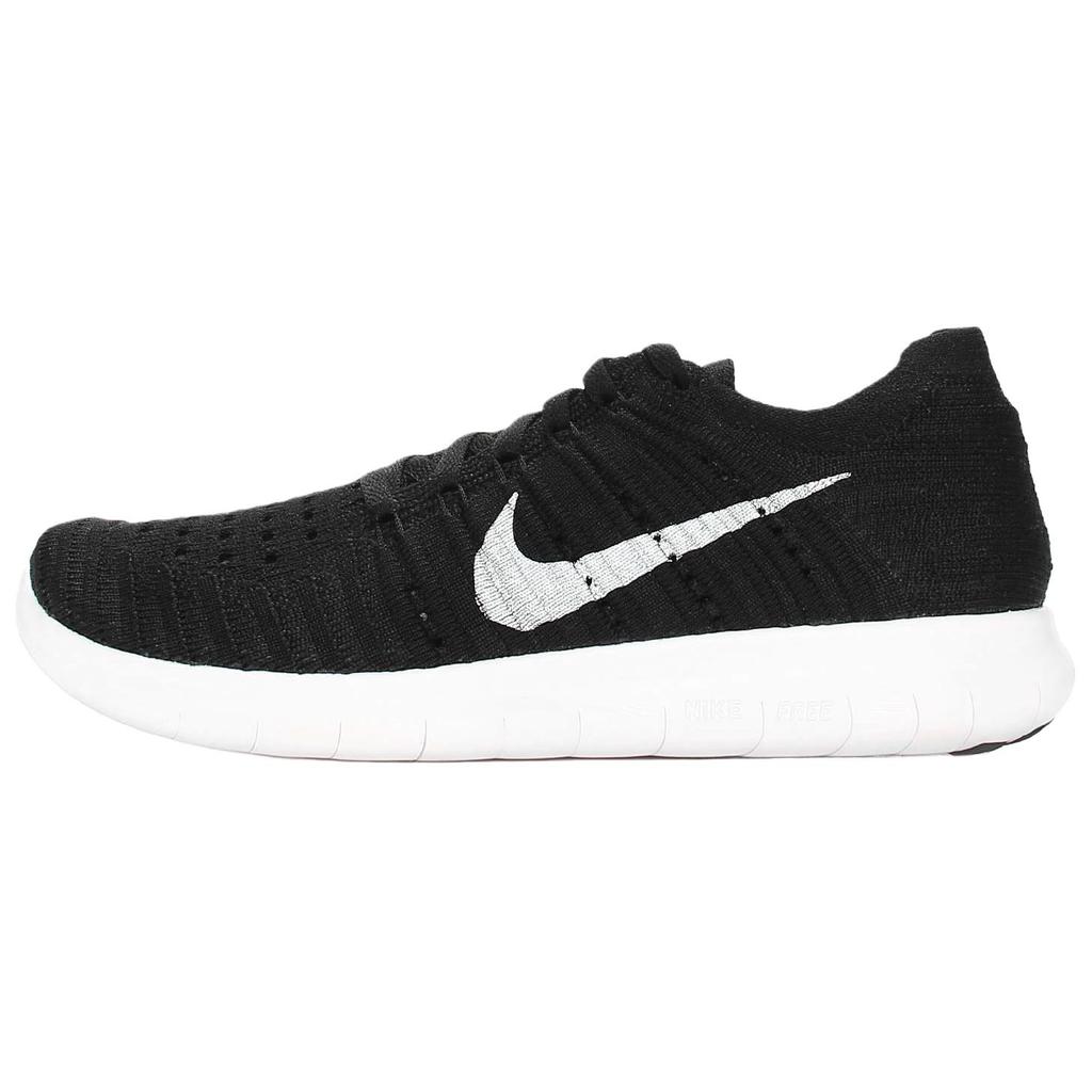 Nike Free RN Flyknit Schwarz Damen Sneaker Weiß 831070-001