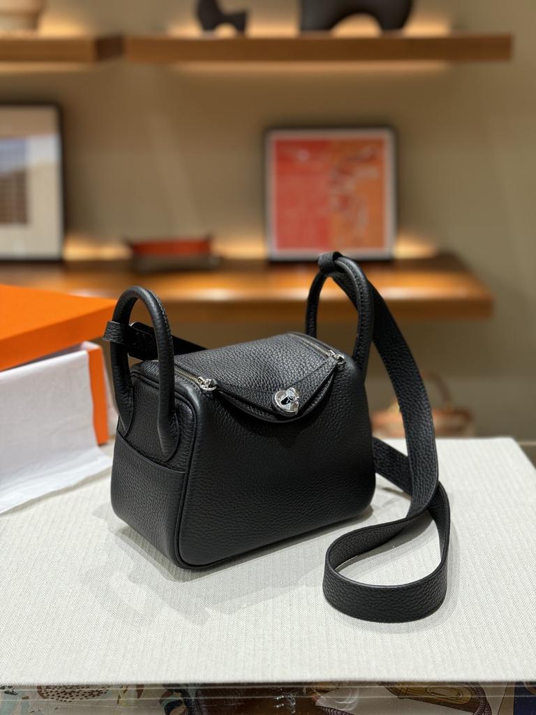 Crossbody-Tasche Mini Lindy Tasche Mini Arzttasche 2024 Rindsleder Damen-Tasche tragbar Schulter Medizinertasche