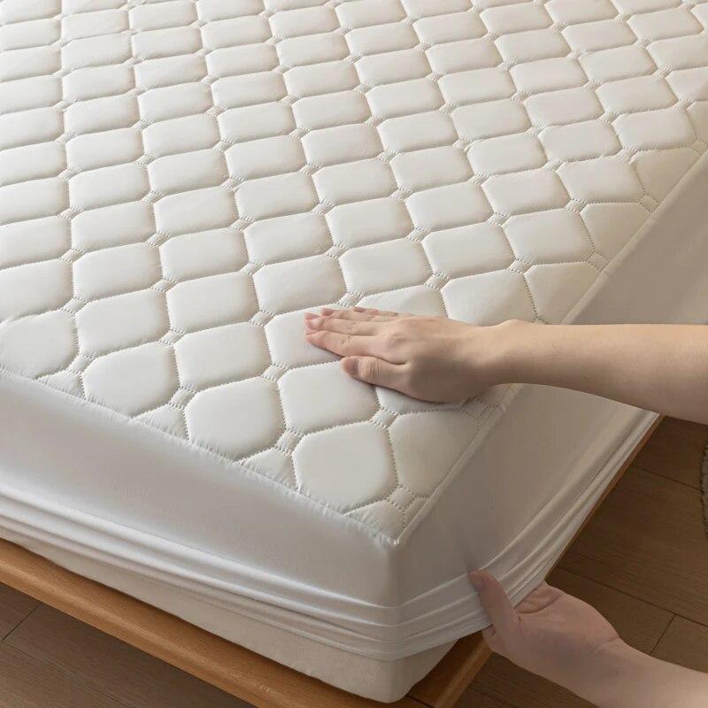 100% Waterproof Bed Cover Elastic Breathable Mattress Cover for Home Bedroom Hotel Waterproof Mattress Protector 140/160/200x200