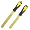 Golden Safety Round-Head Woodworking File with Rosewood Handle, Double-Sided Fine Teeth Hand Sanding Tool