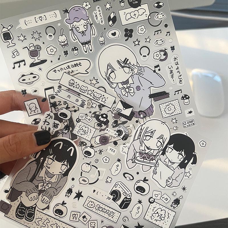 Sky Manga Creative Cute DIY Journal & iPhone 17 Pro Max Stickers