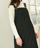 CHIQUITA [24 Winter] Quilted Overall Skirt (Like Denim) Black 244204Sbk