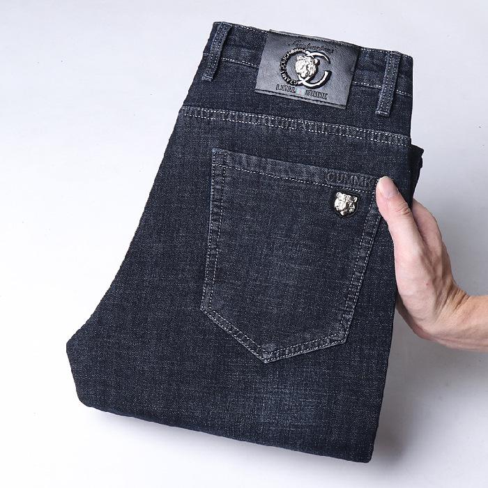 

Мужские джинсы Four Seasons свободного кроя с прямыми штанинами, удобные эластичные джинсовые 38 чёрный