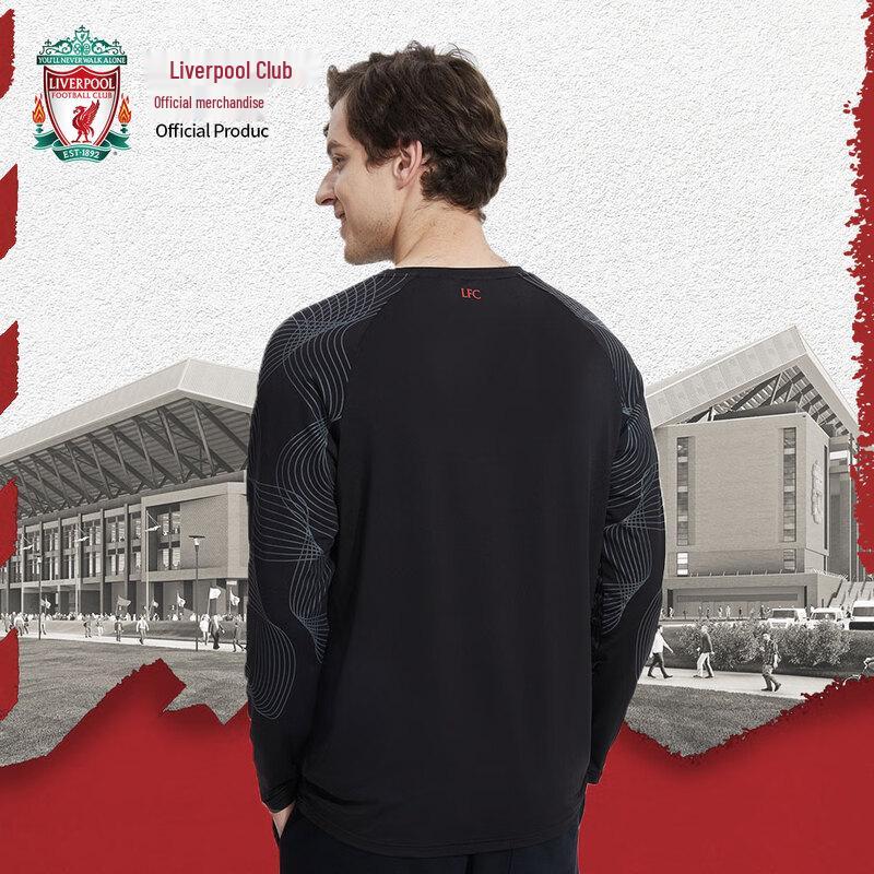 Oficiální černé rychleschnoucí tričko s dlouhým rukávem Liverpool FC