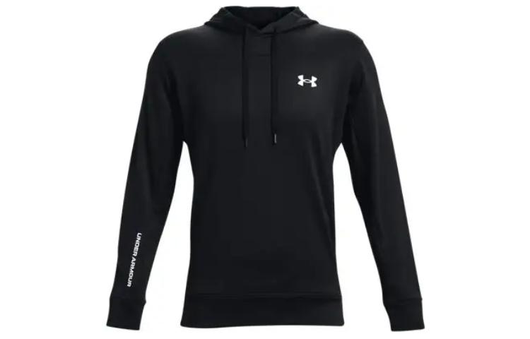 Under Armour Sweatshirts Men s Black Hooded Moderate Regular 1366259-001 XL